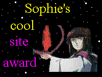 Sophie's Cool Site Award