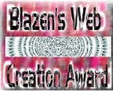 Blazen's Web Creation Award